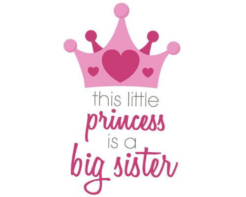 this little princess is going to be a big sister