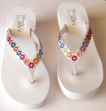 Rhinestone Flip Flops and Bridal Flip Flops, Dazzling Sandals with Sparkle