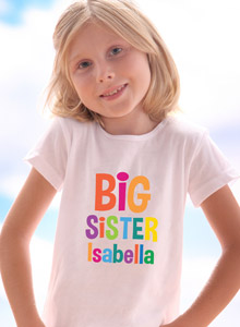Matching Big Sister, Bigger Sister, Biggest Sister T-shirts