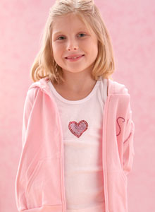 girls heart t-shirt