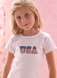 girlsusa stars stripes t-shirt