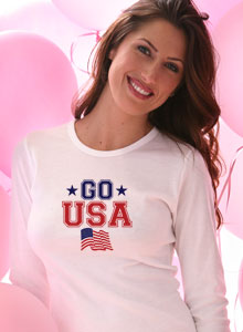 go usa flag t-shirt