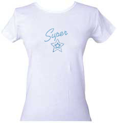 super star t shirt rhinestone