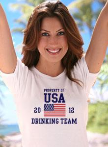 usa drinking team t-shirt